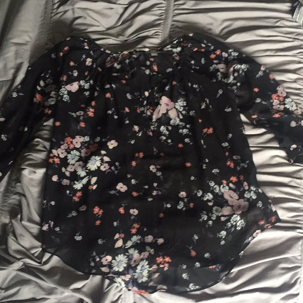 2/$5 Lauren Conrad sheer floral blouse